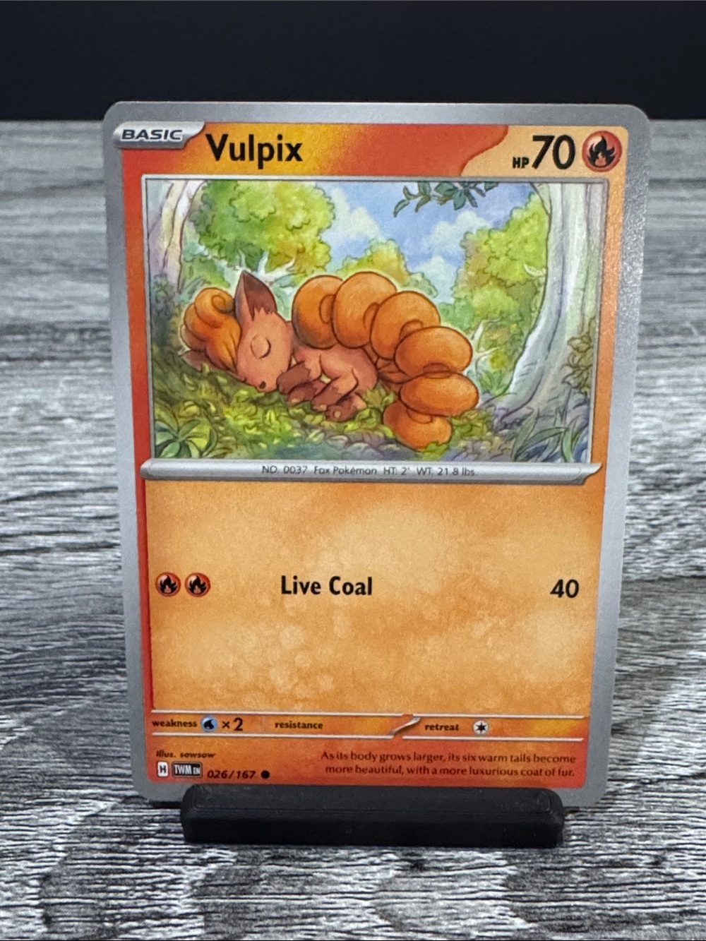 Pokémon | Twilight Masquerade #026/167: Vulpix (2024) - Collectible Trading Card